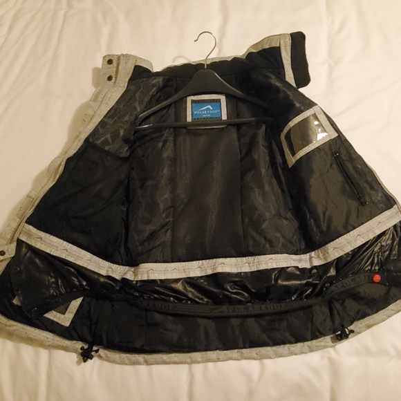 Heather grey & pink Polar Edge ski jacket - Picture 5 of 7